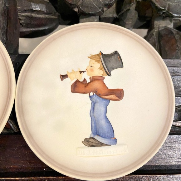 Miniatures Collector Plates 1883 Set 3 Little Music Makers Germany - Picture 7 of 7